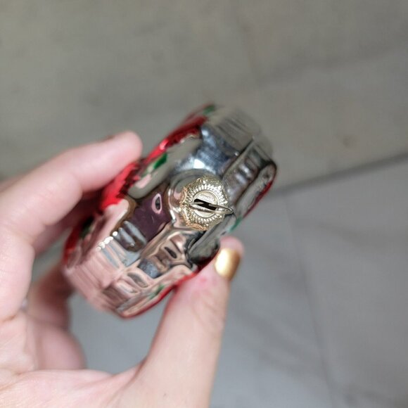 W. Germany Glass Poinsetta Christmas Ornament # 517 - Picture 4 of 6